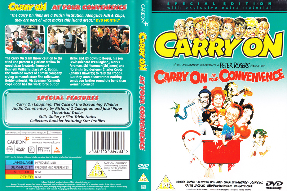 Carry On At Your Convenience DVD Cover